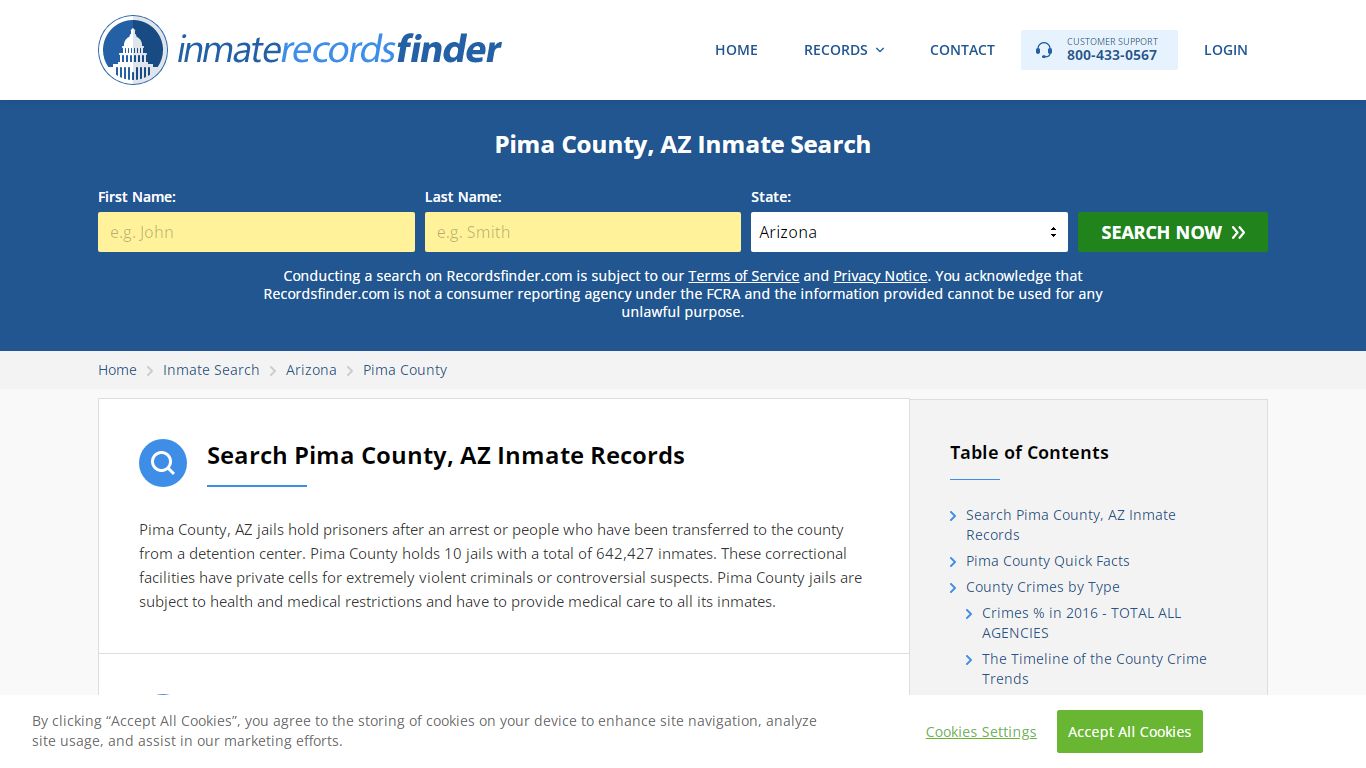 Pima County, AZ Inmate Lookup & Jail Records Online