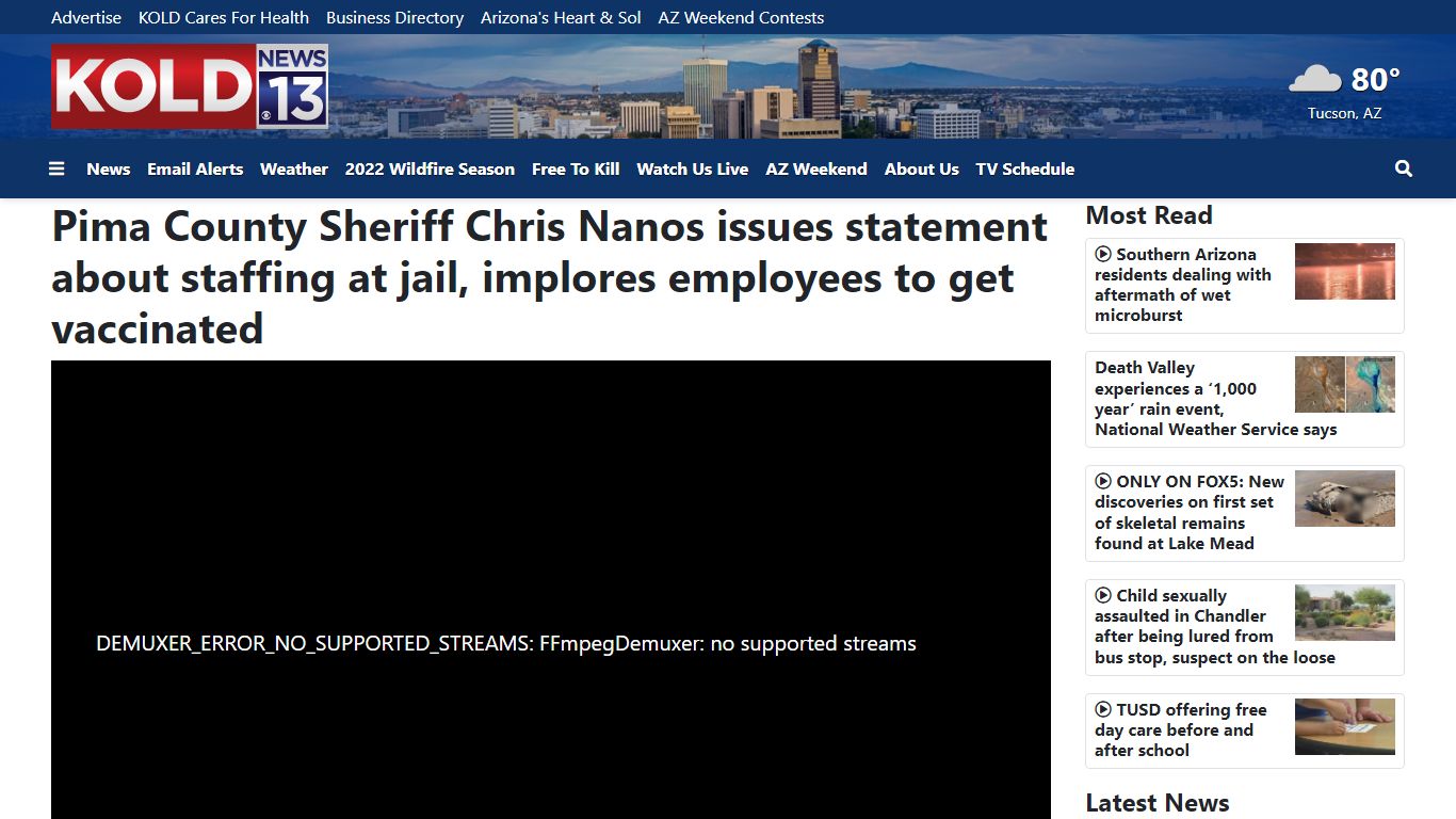 Pima County Sheriff Chris Nanos issues statement about ...